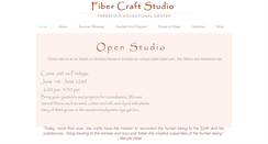 Desktop Screenshot of fibercraftstudio.org