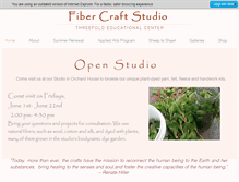 Tablet Screenshot of fibercraftstudio.org